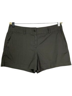 LOFT The Riviera Shorts Size 6 Gray 100% Cotton Casual Summer Shorts Style 35675